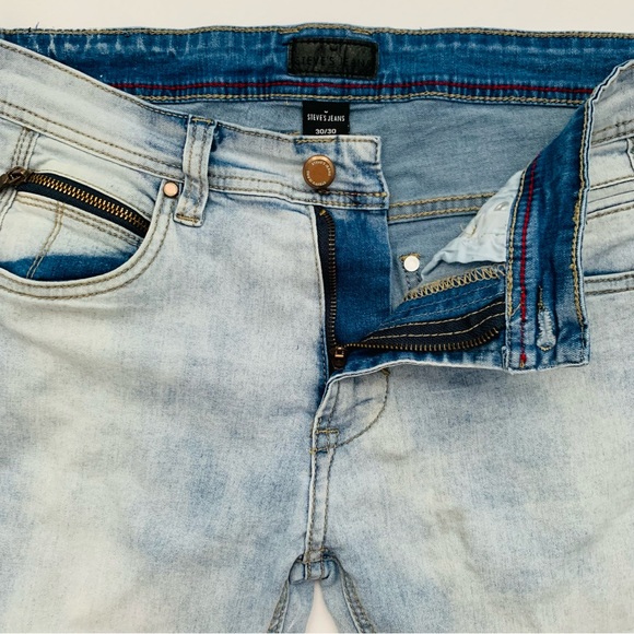 Steve's Jeans Jeans Steves Jeans Denim Straight Fit Light Wash